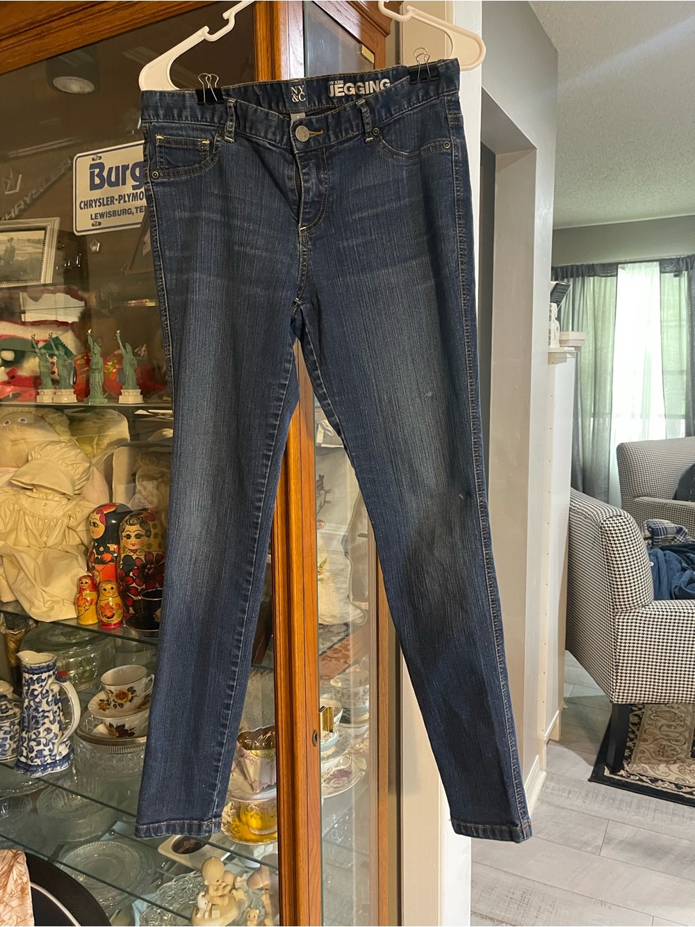 New York & Company Dark Blue Jeggings - Slim Fit